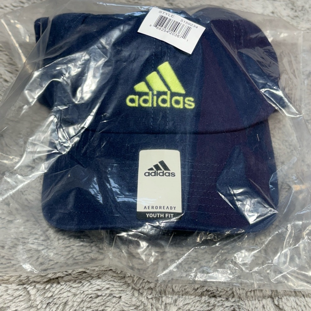 Adidas Navy Youth Fit Sports Hat